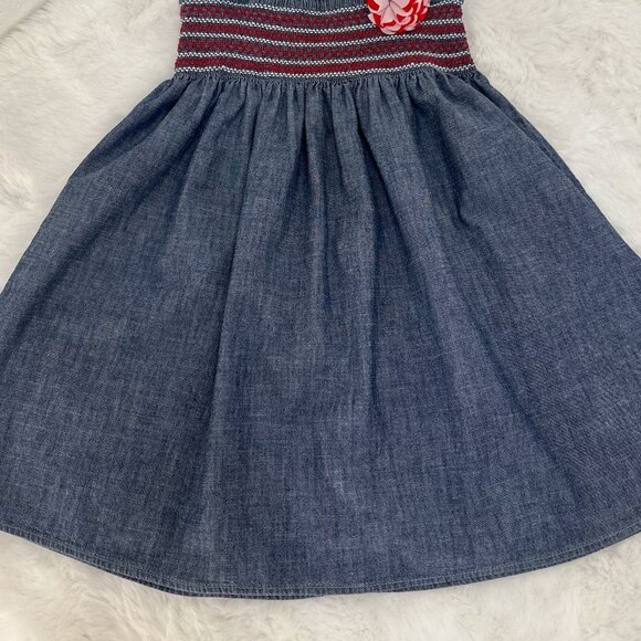 Gymboree Girls Denim Smocked Dress - Picture 2 of 7